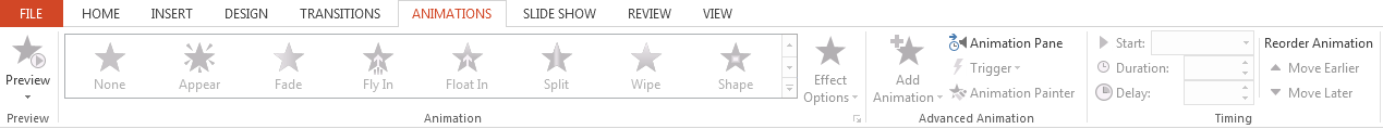 MS PowerPoint - Animations
