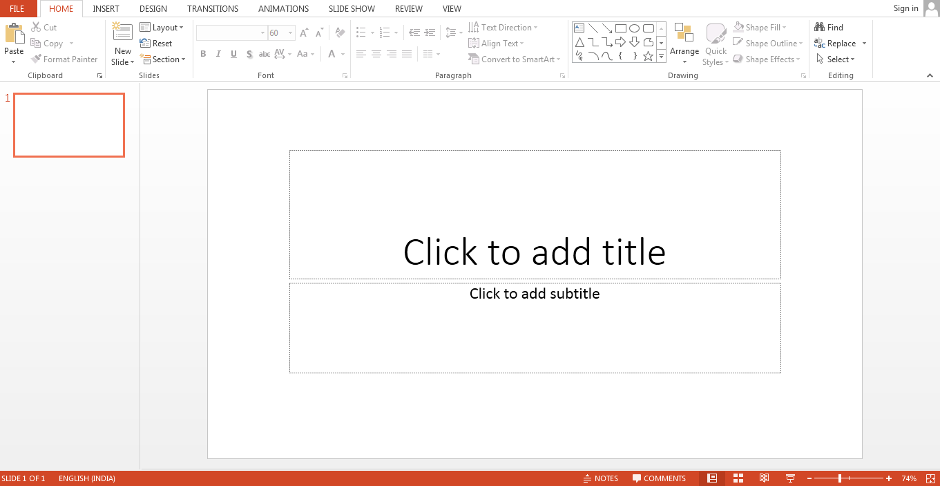 В ms powerpoint надпись является обязательным объектом