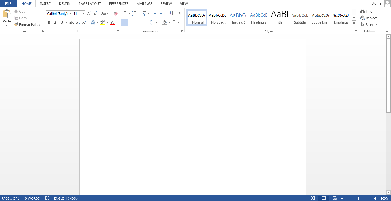 MS Word Document