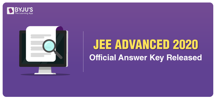 Web JEE Advanced 2020 Official Answer Key Release