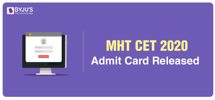 MHT CET Admit Card 2020