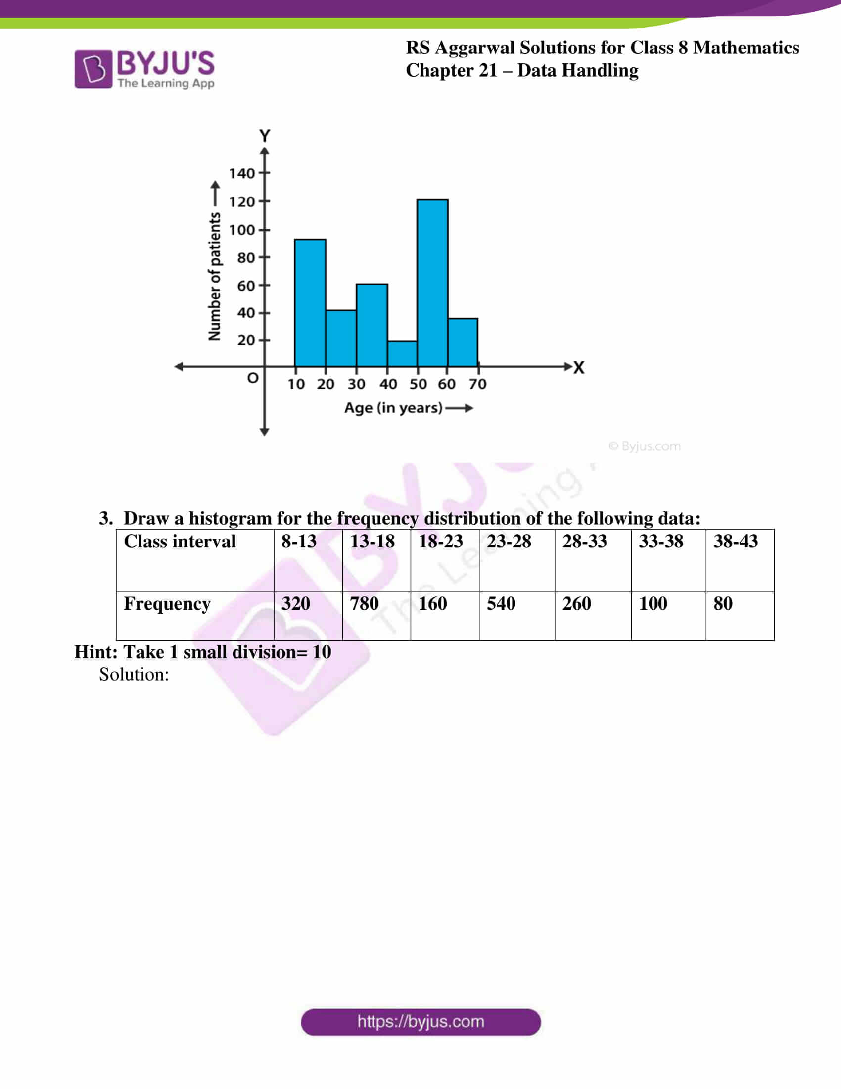 Rs Aggarwal Class 8 Ex 21a Download Free RS Aggarwal Solutions for Class 8 Chapter 21 - Data Handling