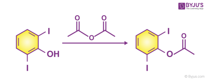 Acid anhydride and alcohol