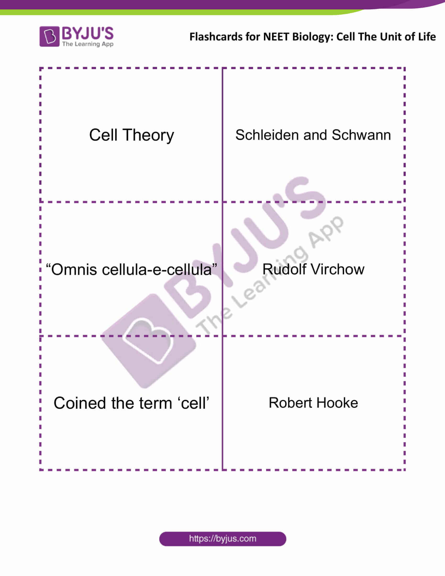 flashcards for neet biology cell the unit of life 1