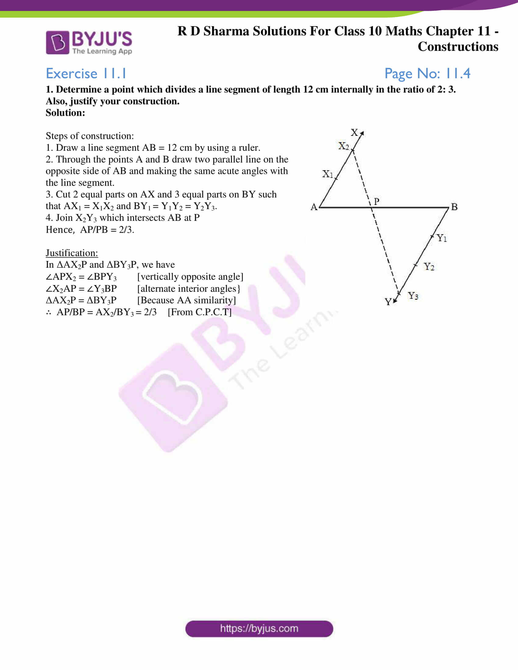 rd sharma class 10 chapter 11 constructions solutions exercise 1 1