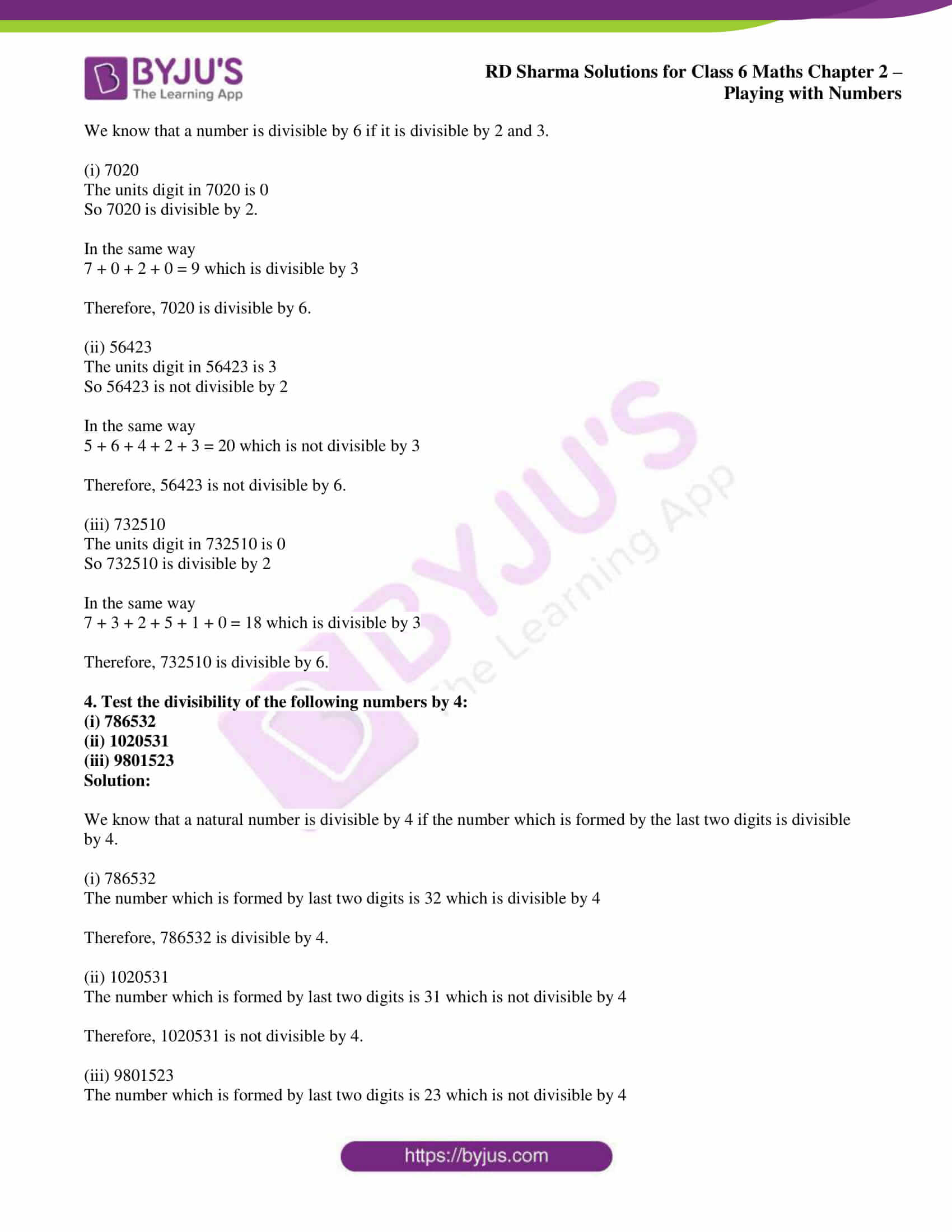 rd sharma class 6 maths solutions chapter 2 ex 5 2