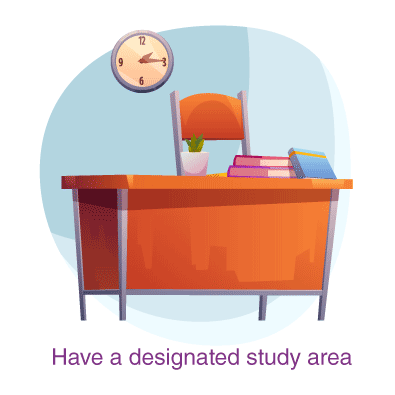 have a designated study area