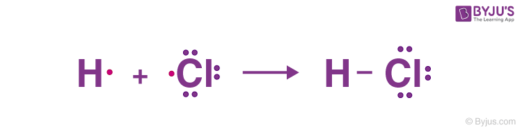 Single Covalent Bond - HCl Molecule