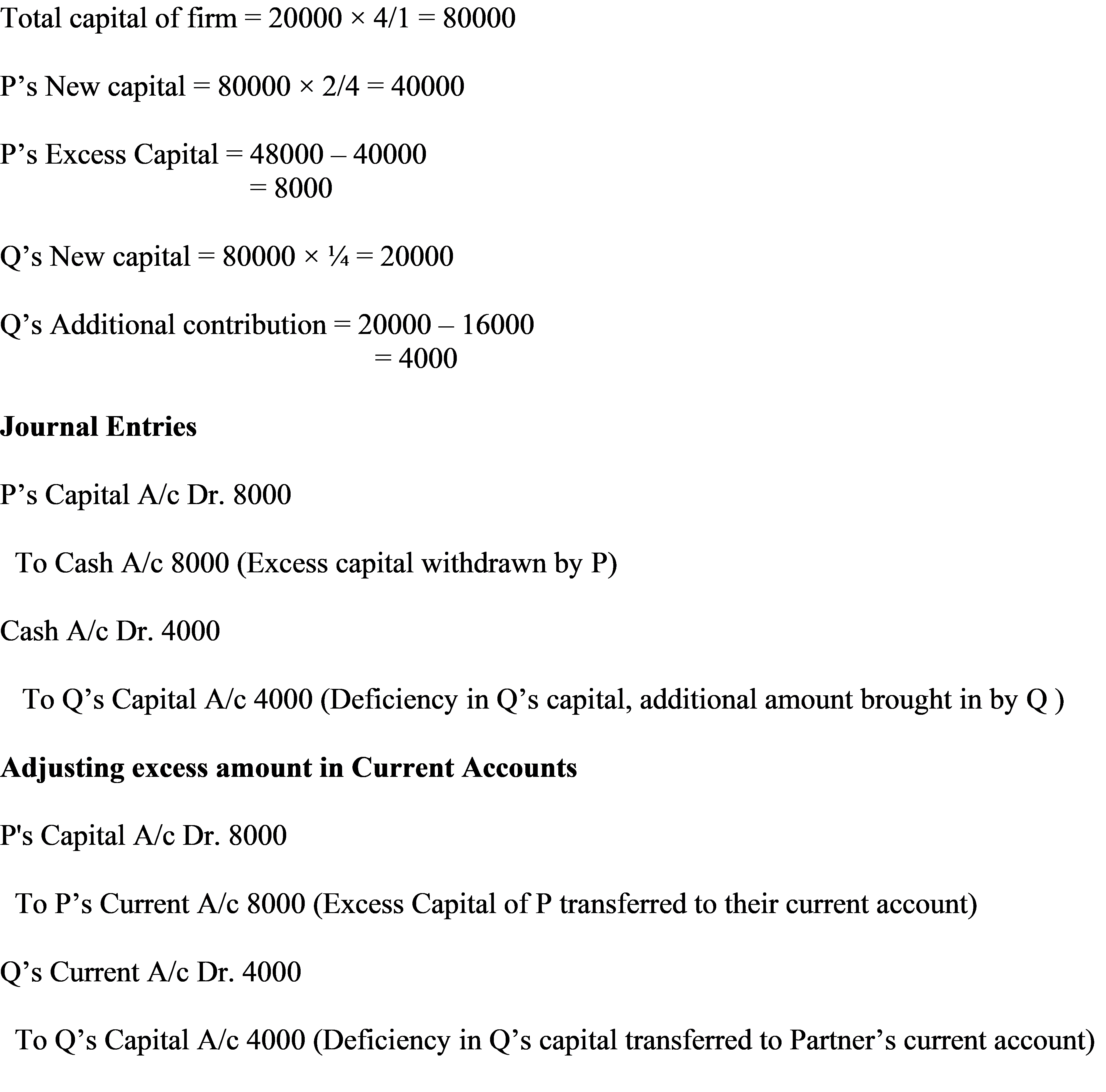 Adjustment of Capitals What is Adjustment of Capitals?