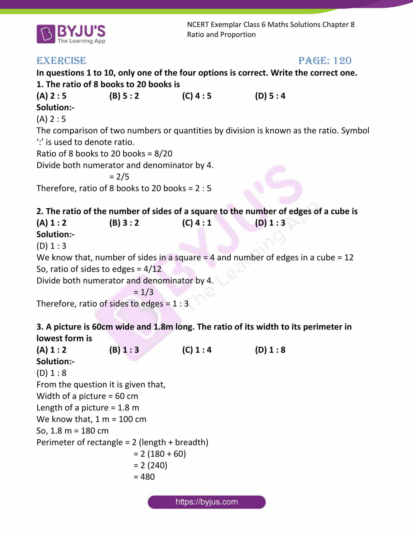 6th maths assignment answer key