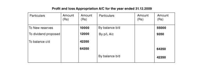 Final Accounts format adjustments final accounts of company