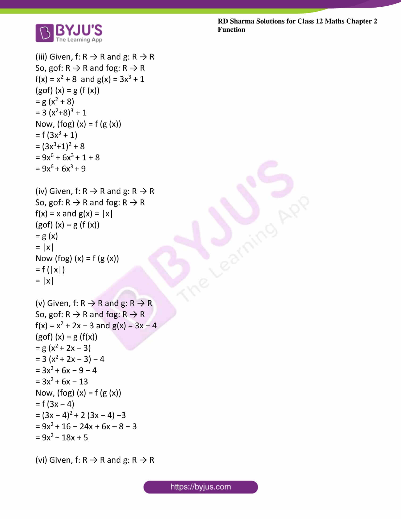 Rd Sharma Solutions For Class 12 Maths Chapter 2 Function Exercise 2 2 Access Free Pdf