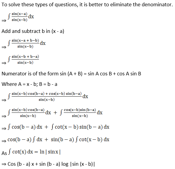 RD Sharma Solutions for Class 12 Updated for 2023-24 Chapter 19 Indefinite  Integrals