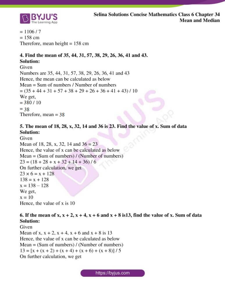 selina solutions for concise mathematics class 6 chapter 34 ex a 4