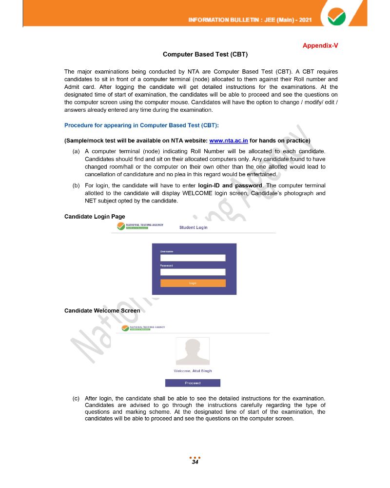 JEE Main 2021 Information Brochure 36