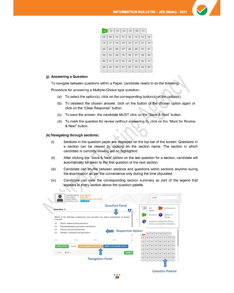 JEE Main 2021 Information Brochure 40