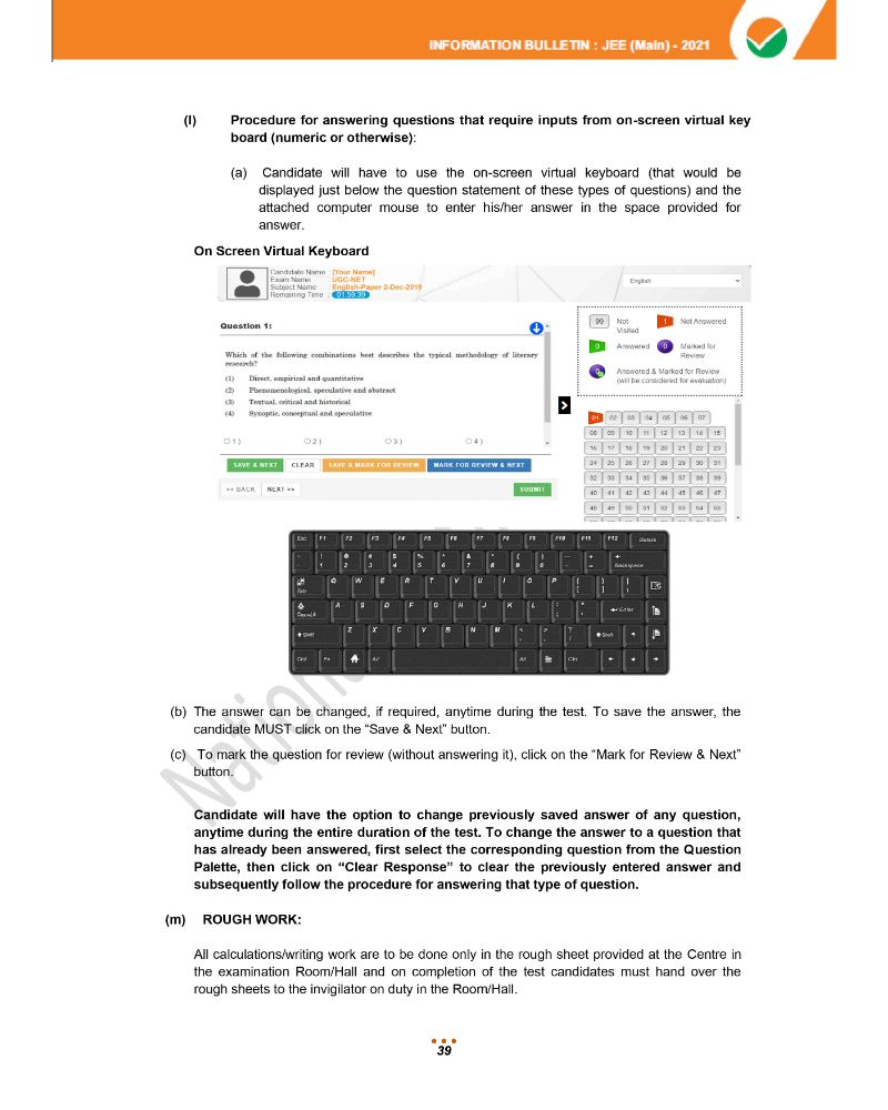 JEE Main 2021 Information Brochure 41