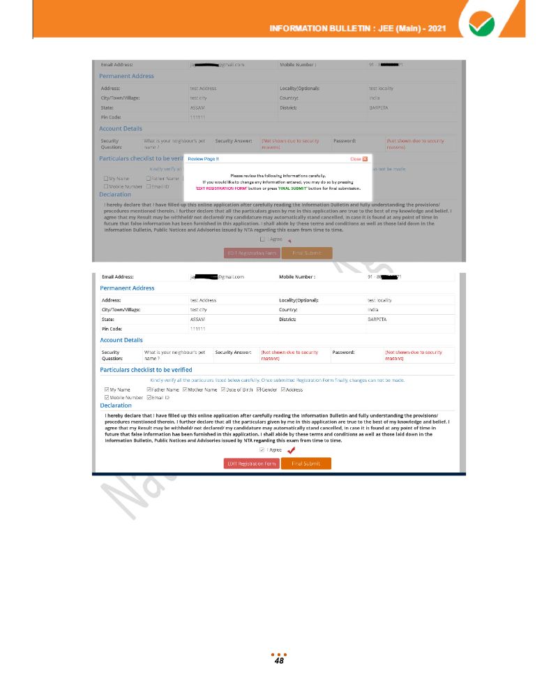 JEE Main 2021 Information Brochure 50