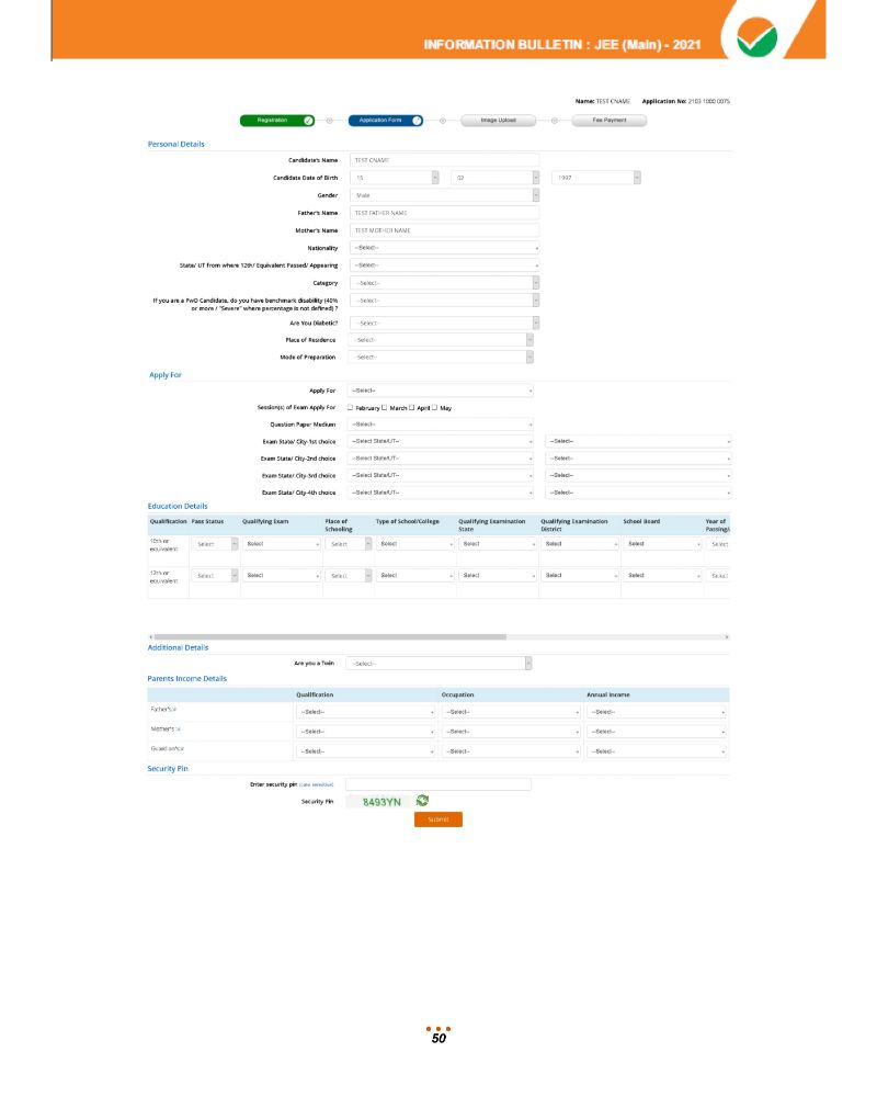 JEE Main 2021 Information Brochure 52