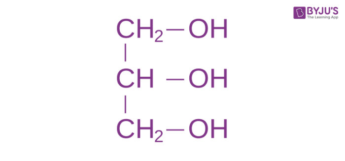 Structural Formula of Glycerol