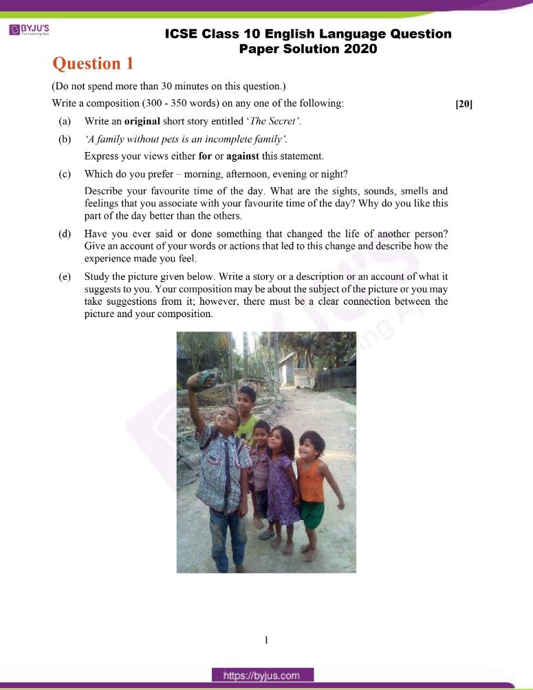 Descriptive Essay Format Icse Class 10 2020 Sitedoct
