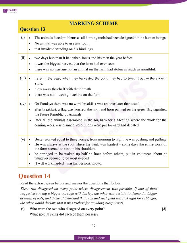 ICSE Class 10 English Literature Question Paper Solution 2020