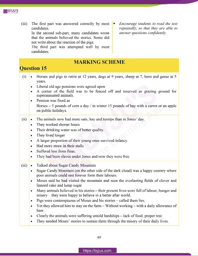 ICSE Class 10 English Literature Question Paper Solution 2020