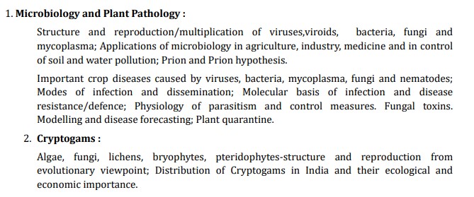 UPSC Botany Optional Paper 1 Syllabus (1)