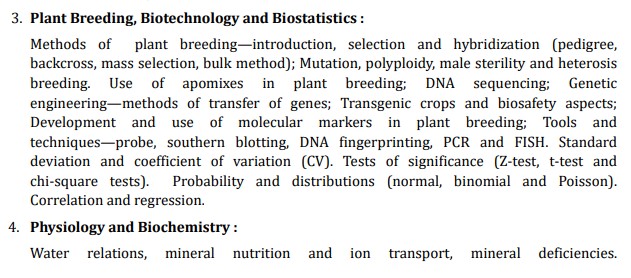 UPSC Botany Optional Paper 2 Syllabus 2