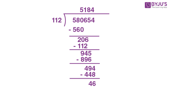 Division Meaning Formula Rule and Examples