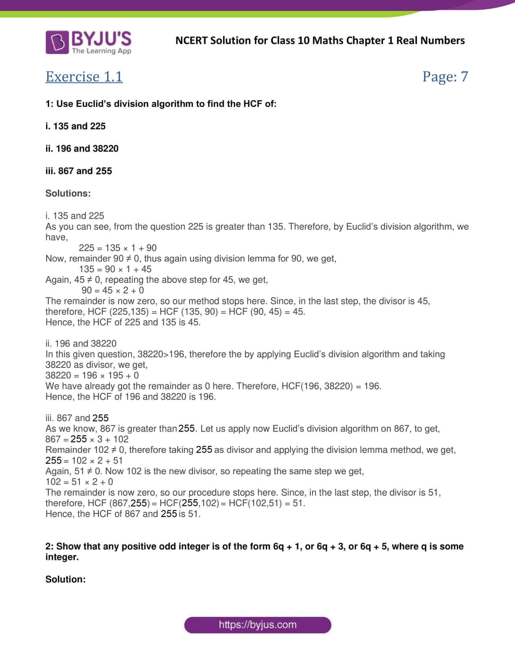 Ncert solutions for class 10 maths chapter 1 real numbers the