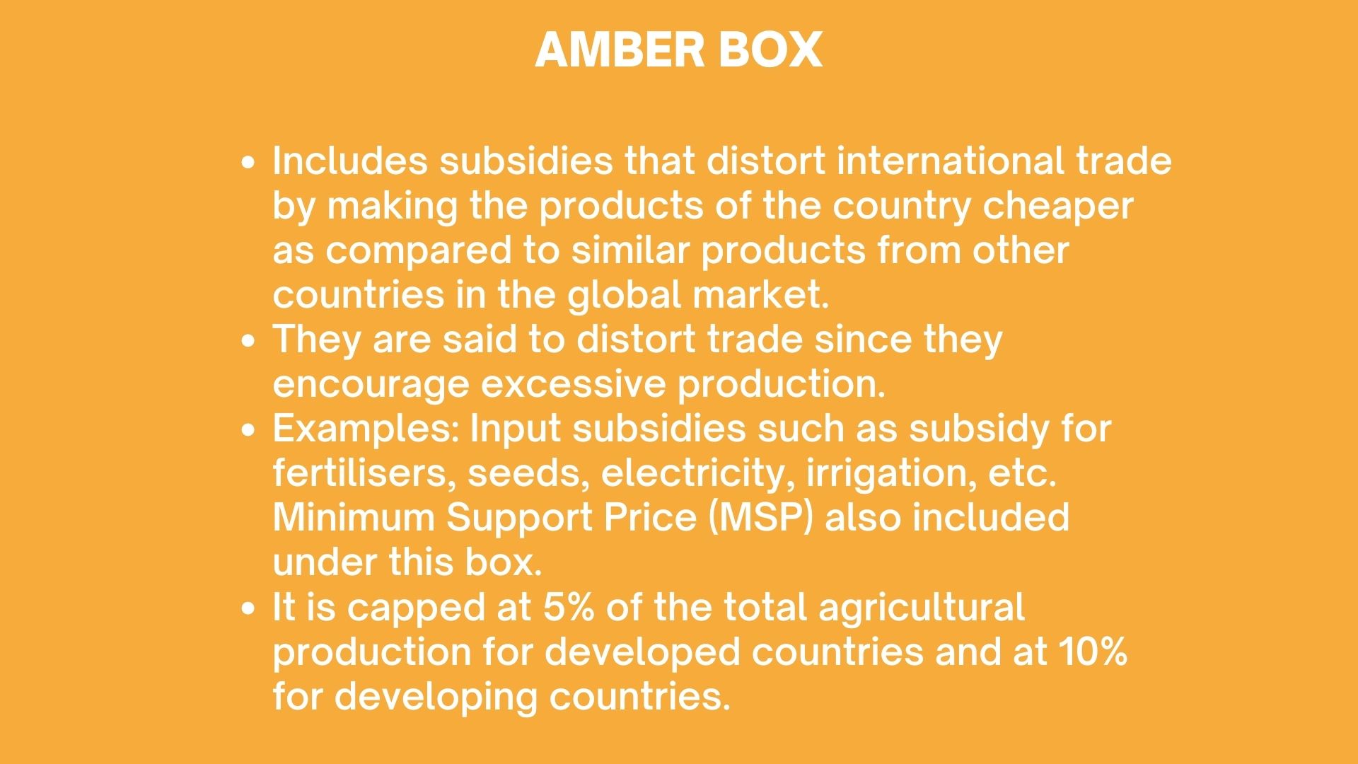 WTO Amber Box