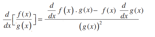 Quotient rule