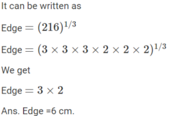 What is volume of cube Selina Solutions Concise Maths Class 8 Chapter 21 Surface Area, Volume