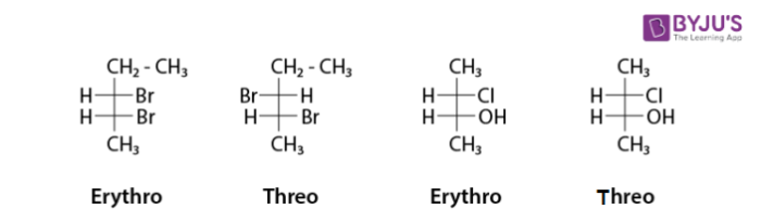 Erythro and Threo Diastereomers