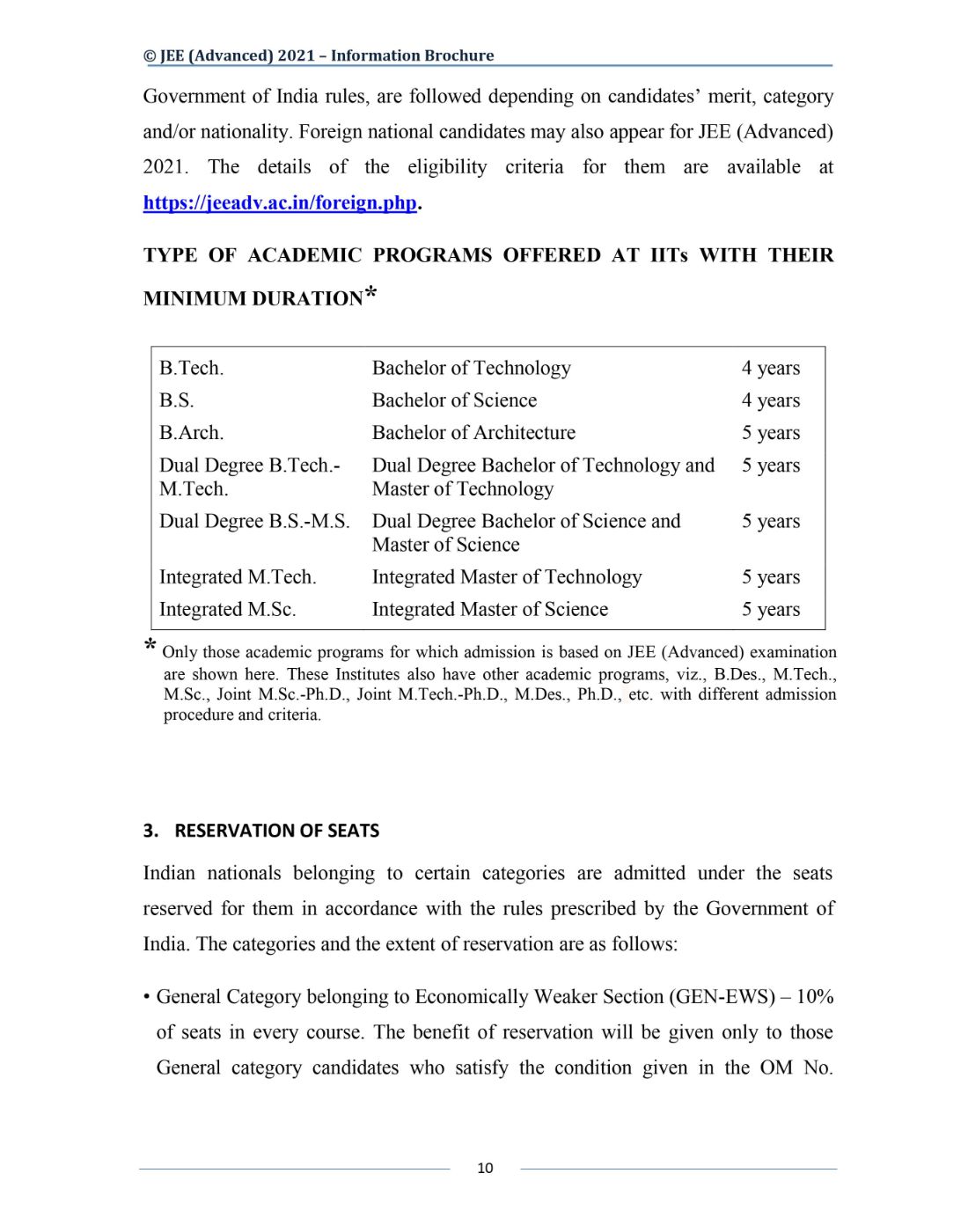 JEE Advanced 2021 Information Brochure Released by IIT Kharagpur