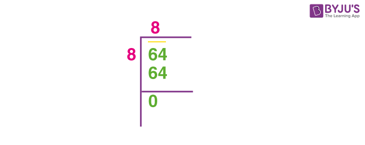 Calculating the Principal Square Root of 64