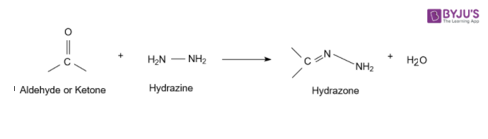 Acetaldehyde reacts with Hydrazine