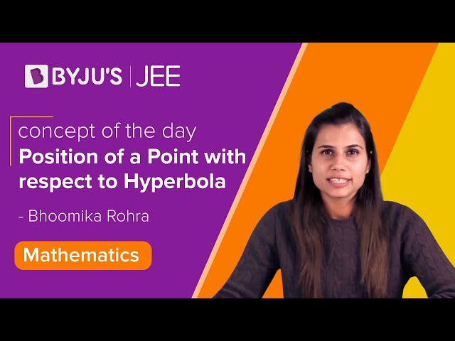 JEE Maths Position of a Point with respect to Hyperbola