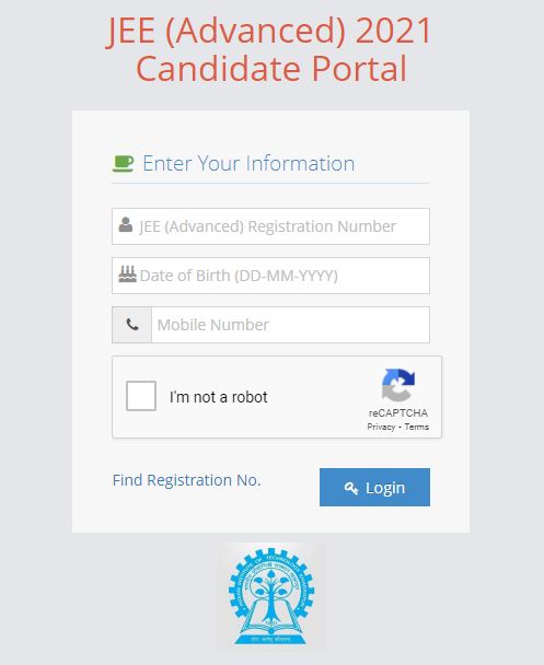  JEE Advanced 2021 Admit Card Download Portal