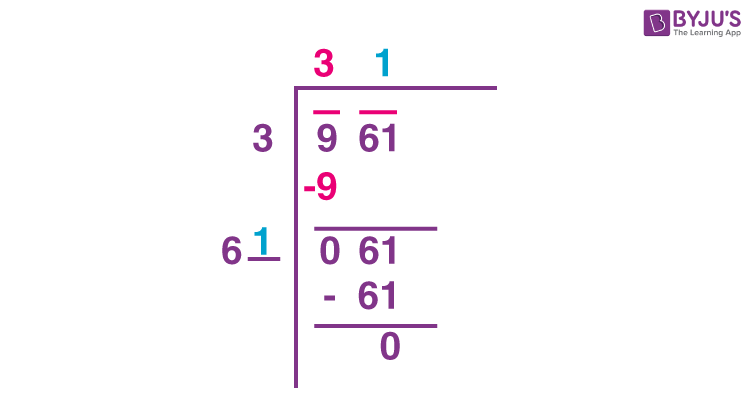 find-square-root-of-961-by-division-method-maths-q-a