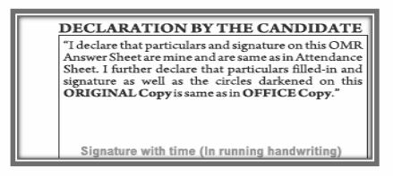 Filling OMR sheet - 6