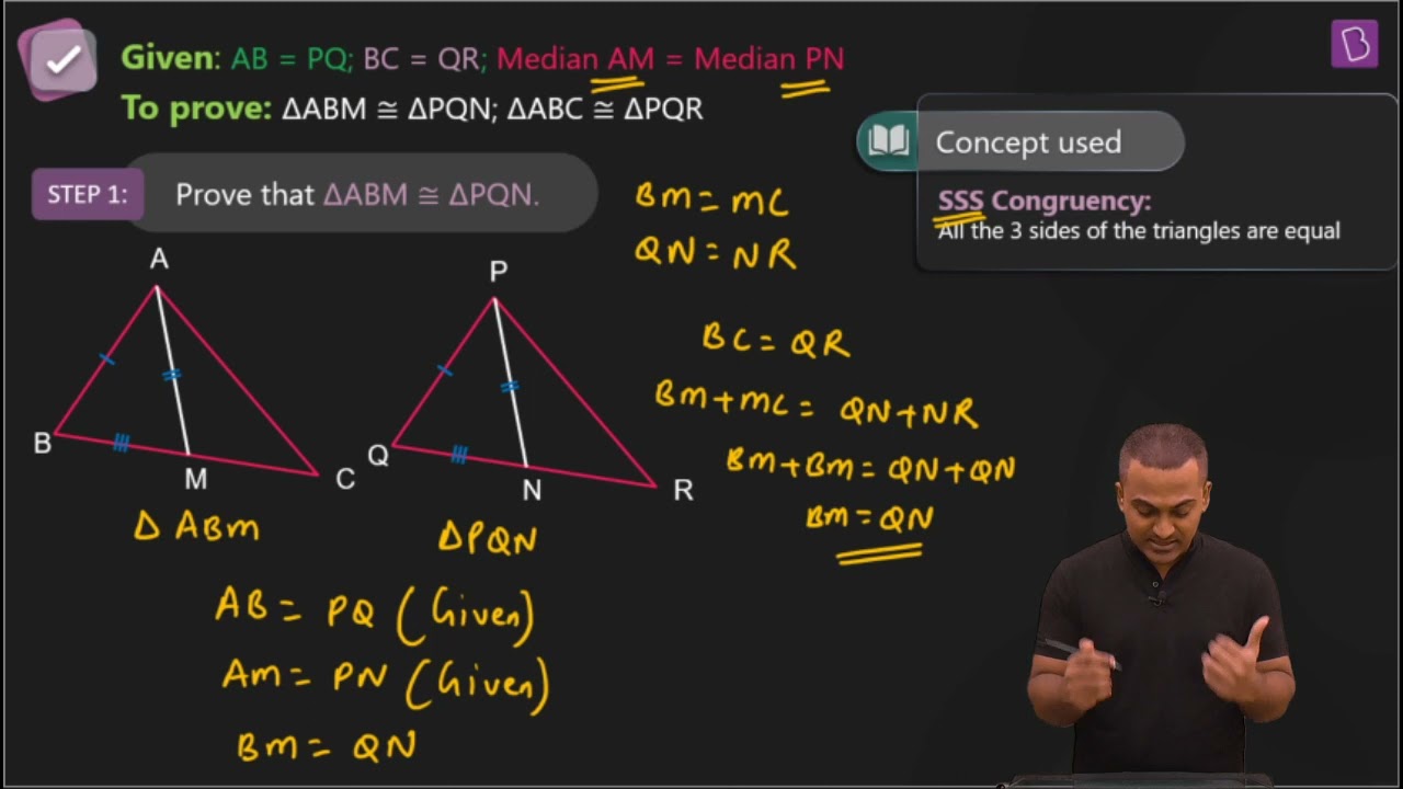 case study questions class 9 maths triangles pdf