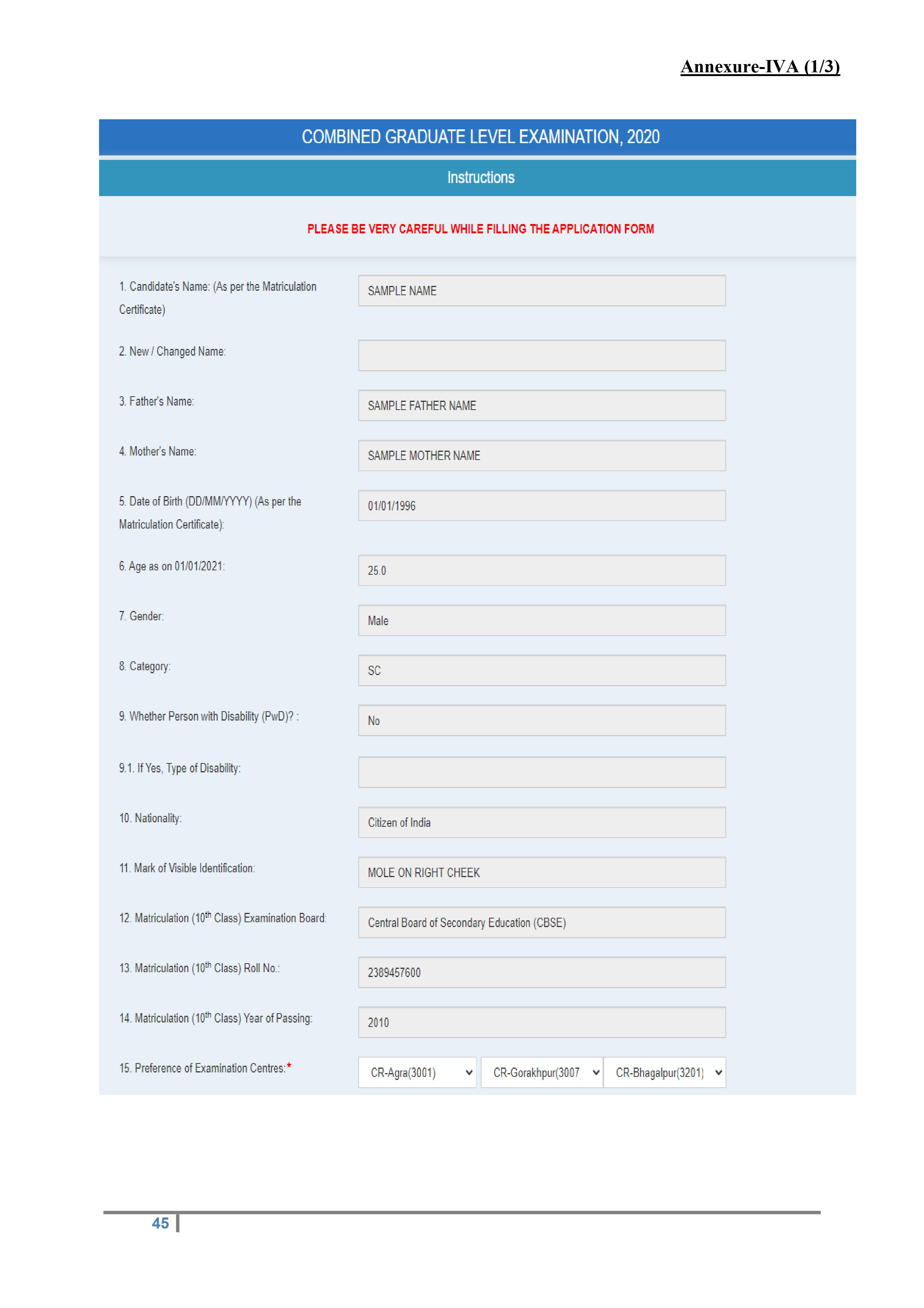 SSC CGL Application Form 2023