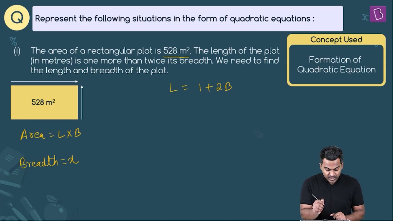 problem solving about quadratic equation with solution