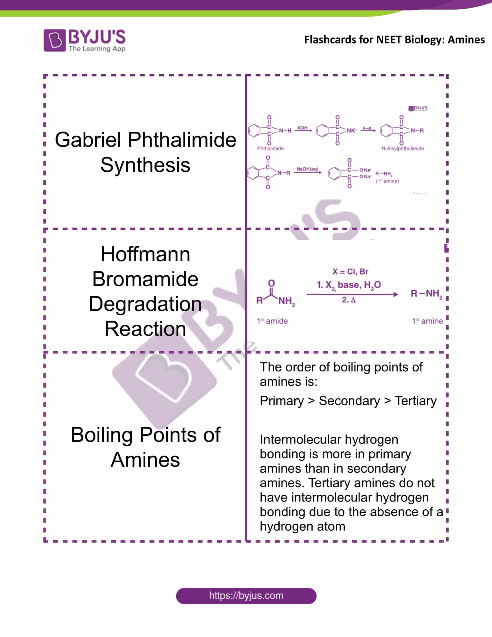 flashcards for neet chemistry dec20 amines 1