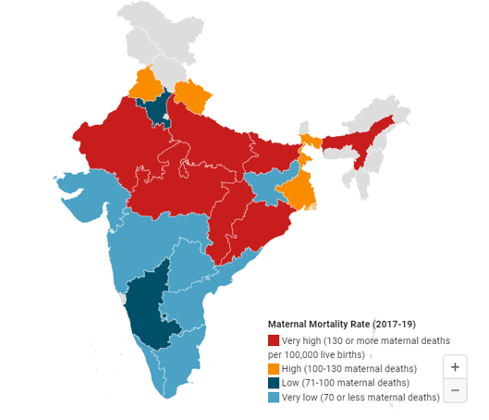 MMR across different states in India