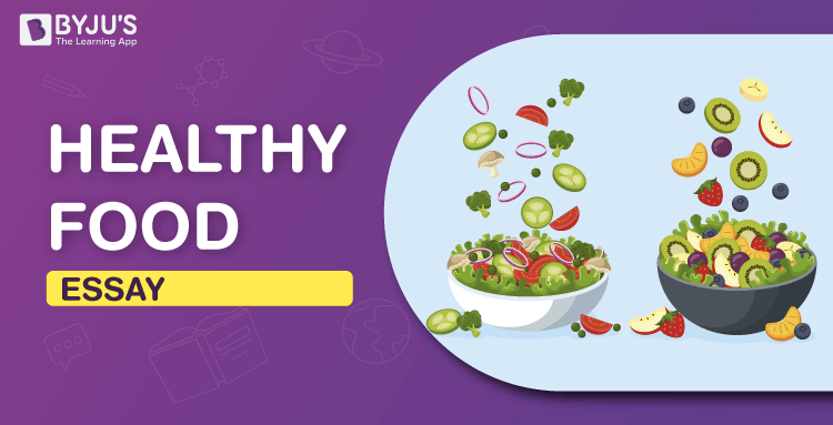 healthy food essay easy