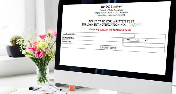 NMDC Admit Card 2022 field attendant