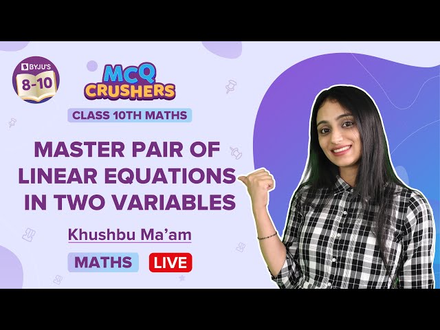 Pair Of Linear Equations In Two Variables Class 10 Notes With Examples 9260